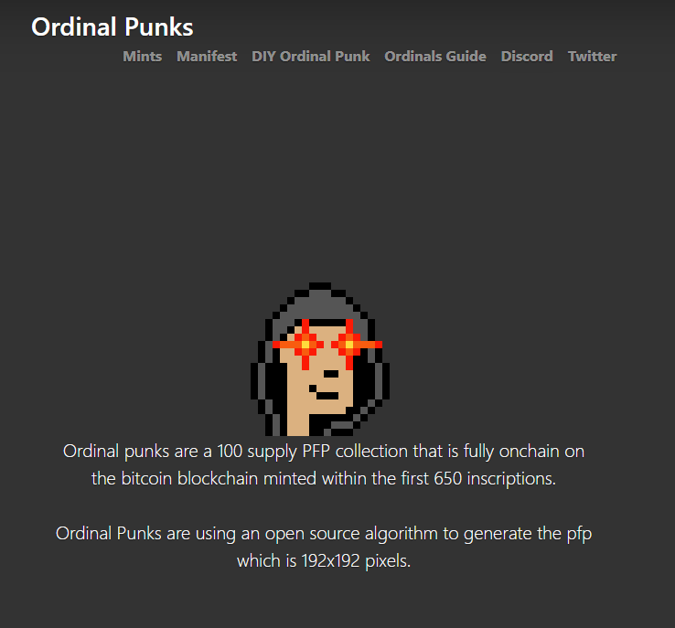Ordinal Punks