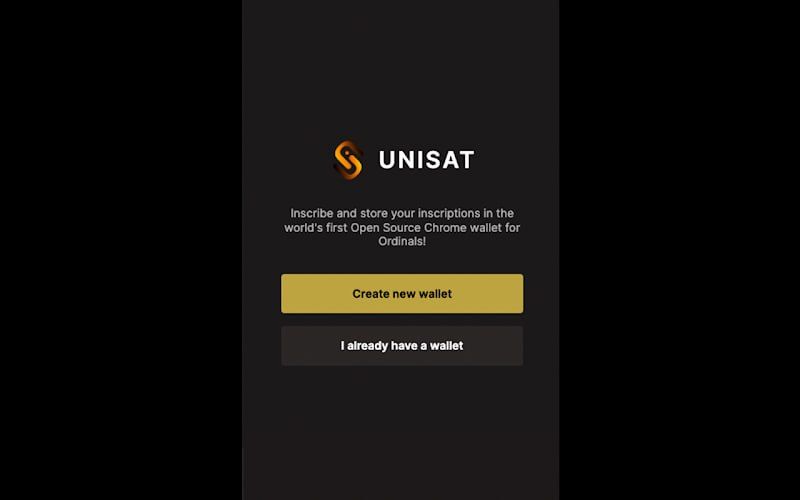 Create Unisat Wallet 