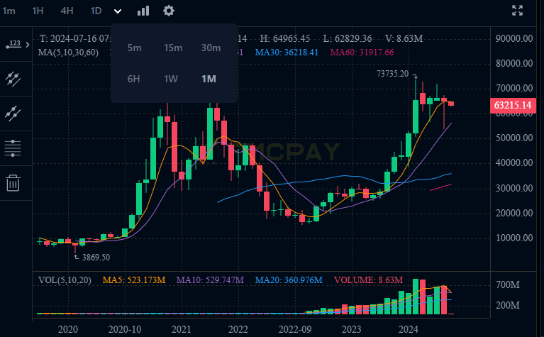 BTC Price Performance on FMCPAY